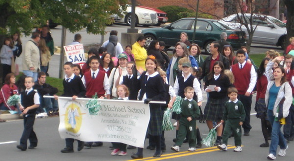 St. Michael's Catholic School participates in the Annandale Parade.